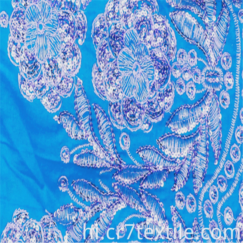 Top Material Dyed Plain Blue Rayon Embroidery Fabrics